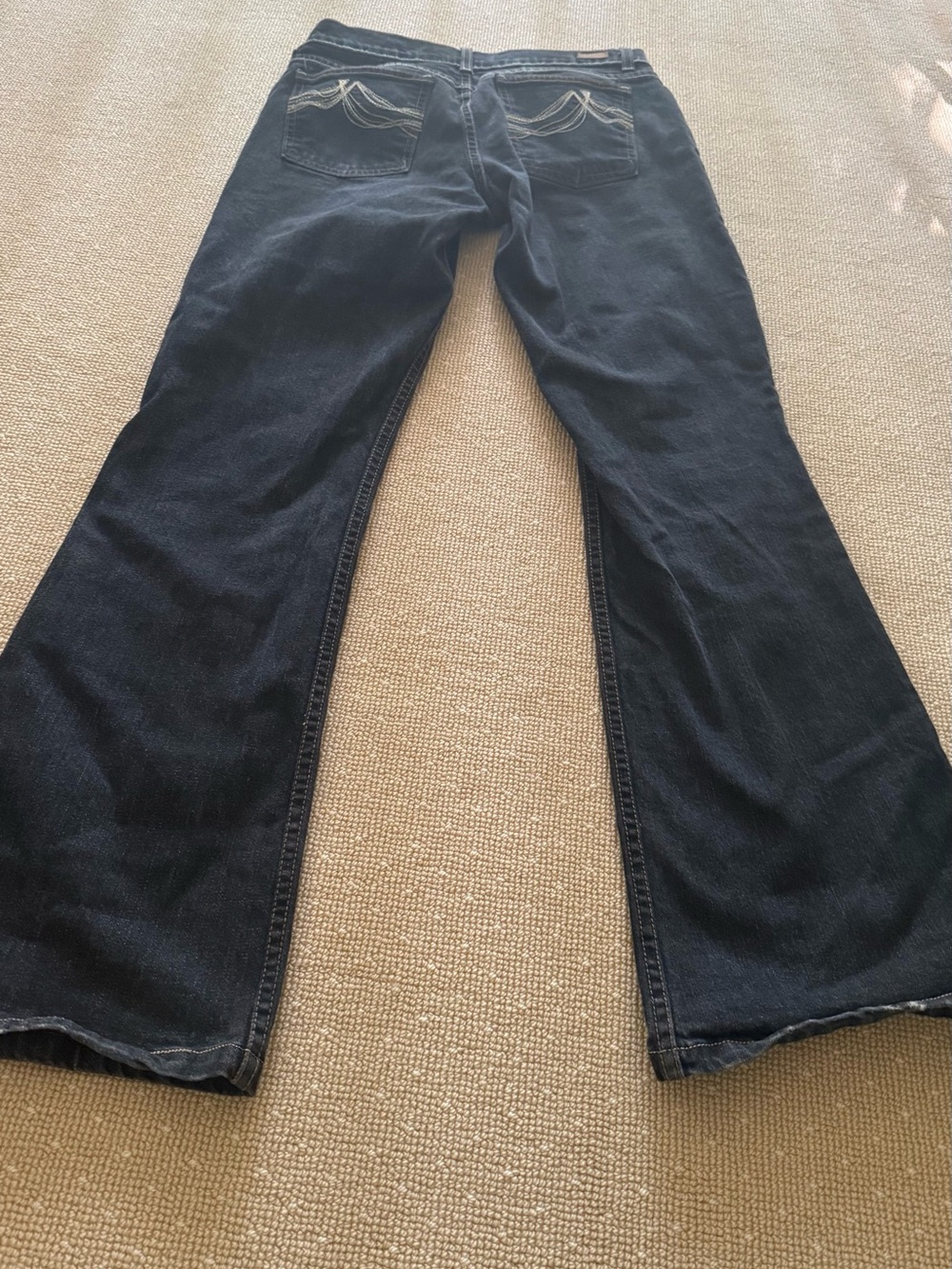DKNY Black Flare Jeans - Classic Dark Wash - Picture 4 of 6